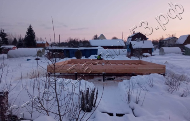 4 Брусовой дом ОД-9 8Х8, 64 м², Ленинградская область, Кировский район, поселок Апраксин (1)